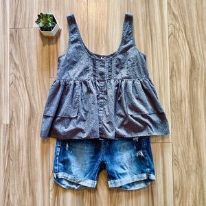 Button tank top Free People